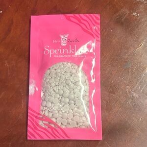 Pink Zebra Sprinkles Fragranced Wax Melts in Pink Packaging